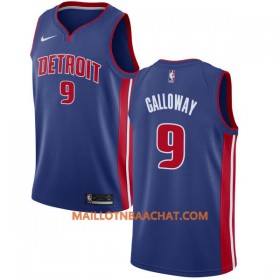 Maillot NBA Detroit Pistons Langston Galloway 9 Nike 2017-18 Bleu Swingman - Homme
